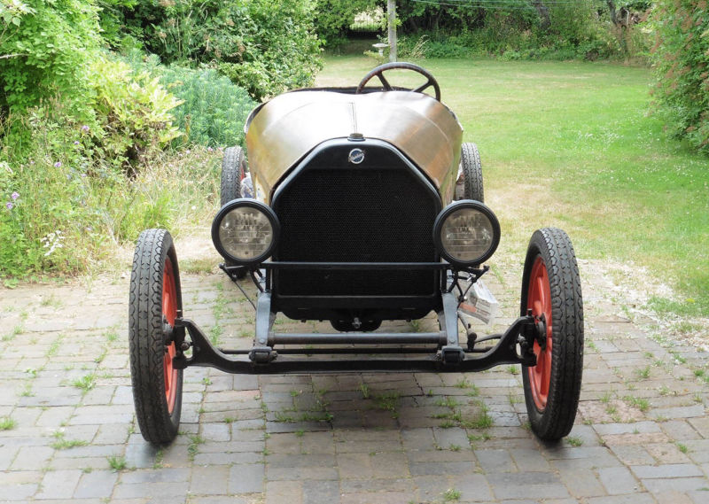 Car with cedar strip body