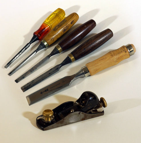 Tools for building a canoe