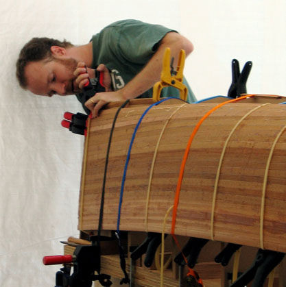 Building a cedar strip canoe